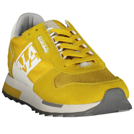 Zapatillas de deporte deportivo de encaje amarillo elegantes