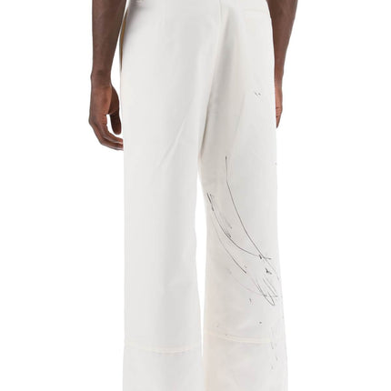 Oamc wide-legged scribble pants