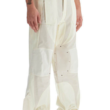 Mugler patchwork cargo pants with