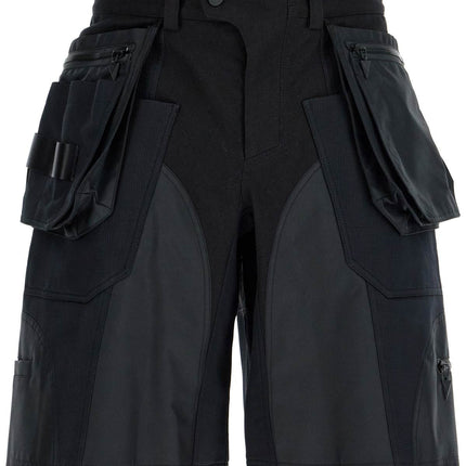 Mugler "bi-material cargo bermuda shorts