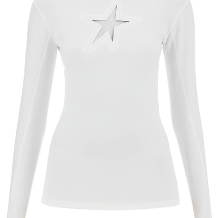 Mugler long-sleeved star top for