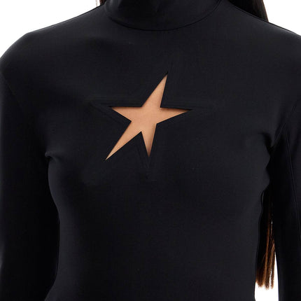 Mugler long-sleeved star top for