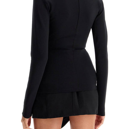 Mugler long-sleeved star top for