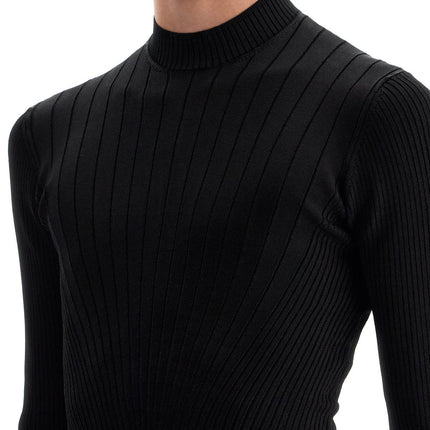 Mugler fitted long-sleeved top