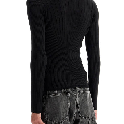 Mugler fitted long-sleeved top