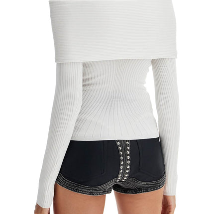 Mugler long-sleeved top with off-