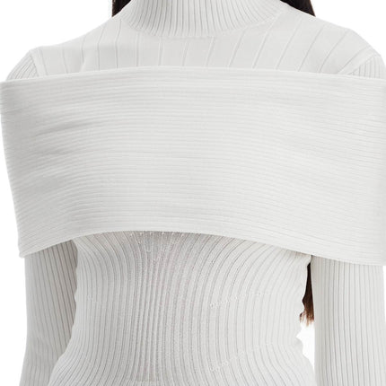 Mugler long-sleeved top with off-