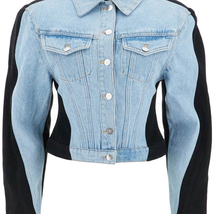 Mugler bicolor denim jacket