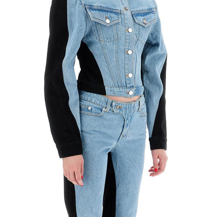 Mugler bicolor denim jacket