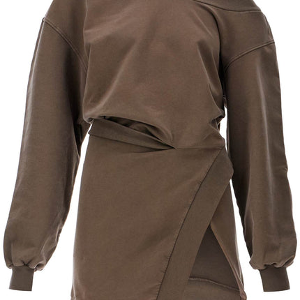 The Attico lightweight fleece mini dress