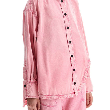 The Attico oversized pink shirt