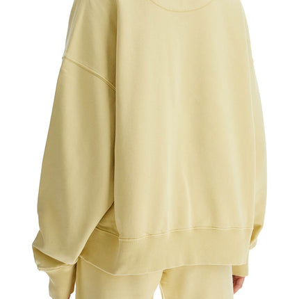 The Attico oversized hoodie fade dusty yellow in cotton