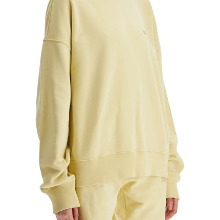 The Attico oversized hoodie fade dusty yellow in cotton