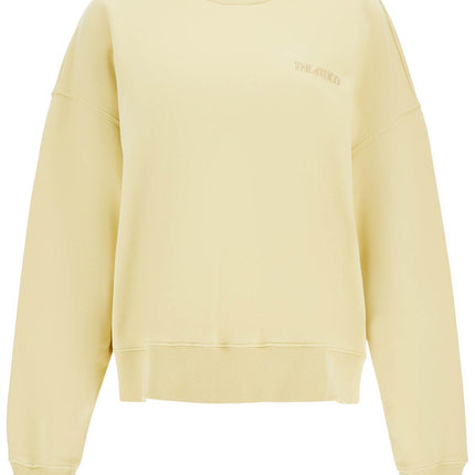 The Attico oversized hoodie fade dusty yellow in cotton