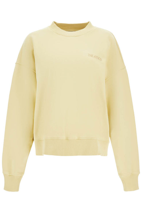 The Attico oversized hoodie fade dusty yellow in cotton