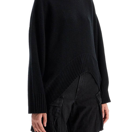 The Attico asymmetric wool and cashmere pullover