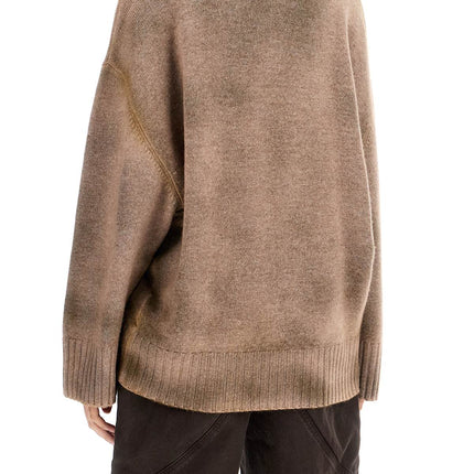 The Attico asymmetric wool and cashmere pullover