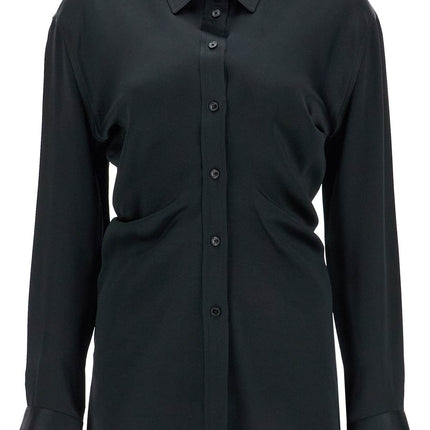 Toteme black loose-fit long sleeve shirt