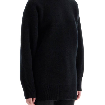 Toteme oversized black wool and cashmere sweater