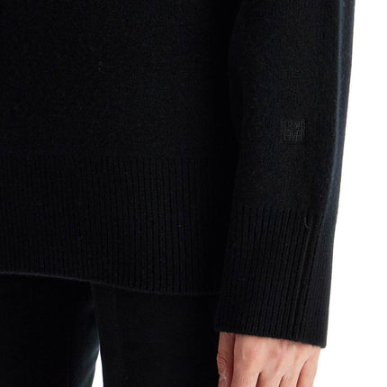 Toteme black rws wool and cashmere turtleneck sweater