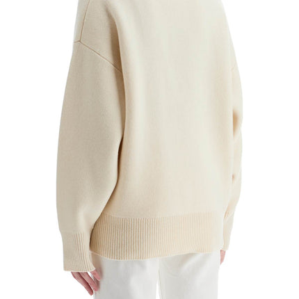 Toteme white snow wool and cashmere turtleneck for women