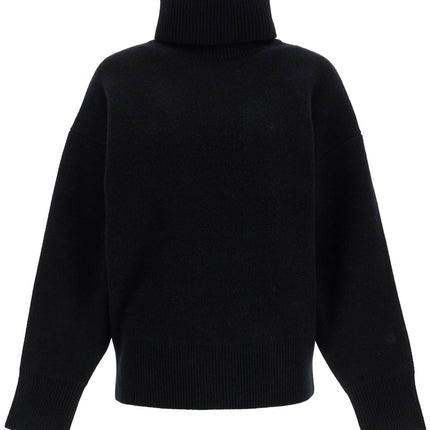 Toteme black rws wool and cashmere turtleneck sweater