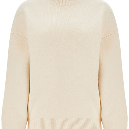 Toteme white snow wool and cashmere turtleneck for women