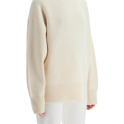 Toteme white snow wool and cashmere turtleneck for women