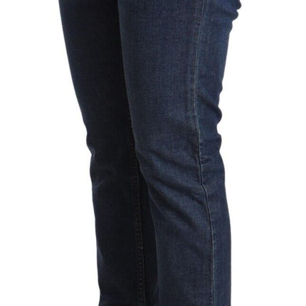 Elegant Mid Waist Skinny Denim