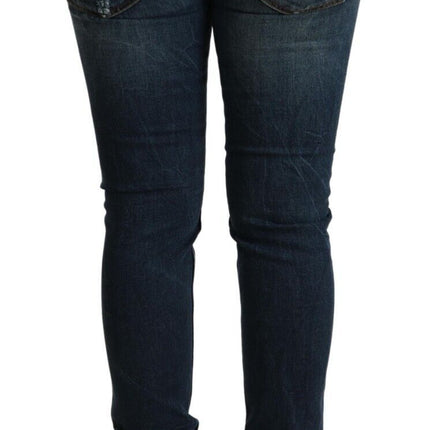 Jeans in denim magri chic a bassa vita