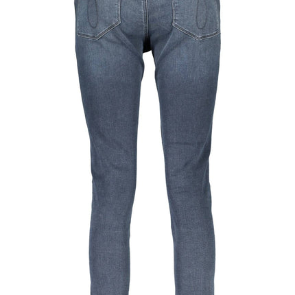 Blue Cotton Women Jeans