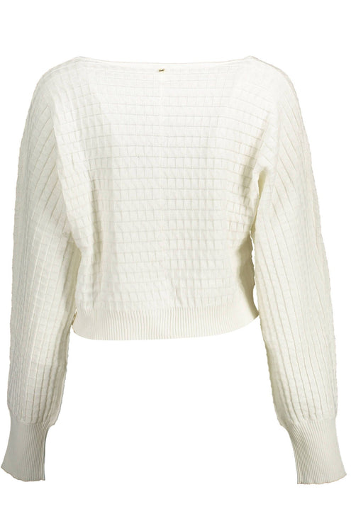 White Cotton Women Sweater