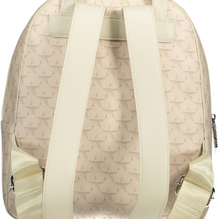 Beige PVC Women Backpack