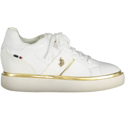 Sneakers al pizzo bianco chic con dettaglio del logo