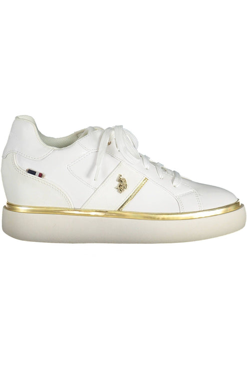 Sneakers al pizzo bianco chic con dettaglio del logo