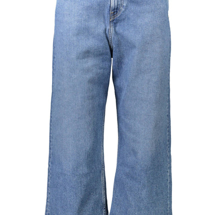 Blue Cotton Women Jeans