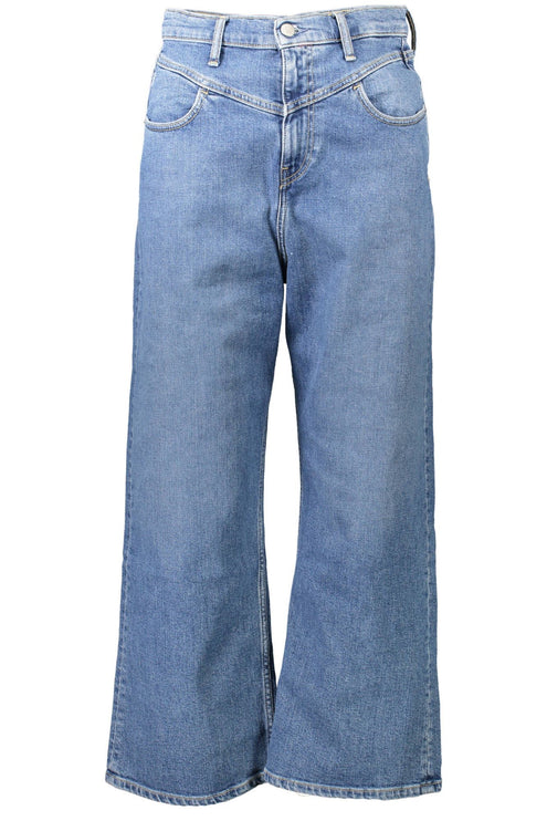 Blue Cotton Women Jeans