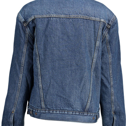 Veste de borne de fourrure en jean chic