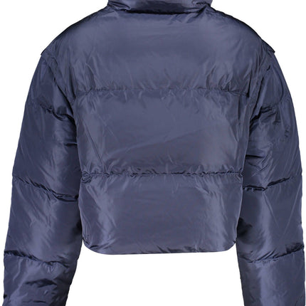 Blue Nylon Women Jacket