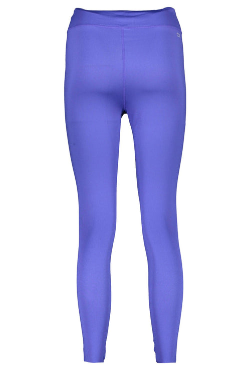 Blue Polyester Women Legging