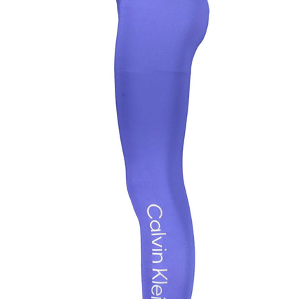 Blue Polyester Women Legging