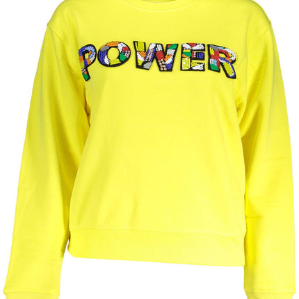 Levendige geel desigual sweatshirt