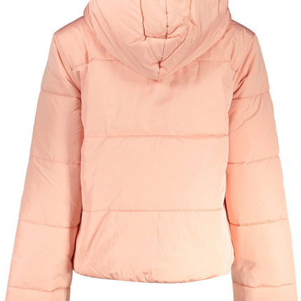 Pink Polyester Women Jacket