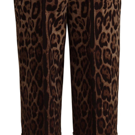 Pantalon Jacquard Leopard Jacquard