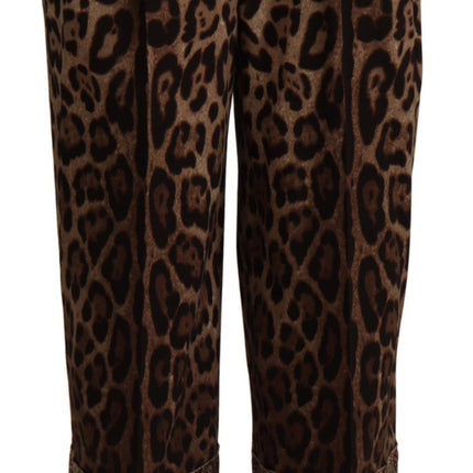 Pantalon Jacquard Leopard Jacquard