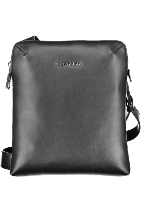 Black Polyester Men Shoulder Bag