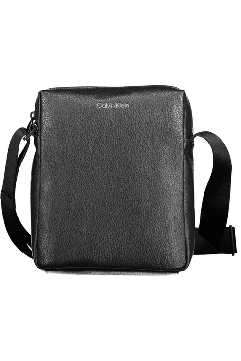 Black Polyester Men Shoulder Bag