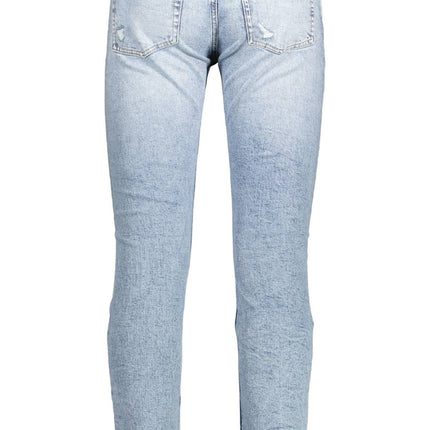 Light Blue Cotton Men Jeans