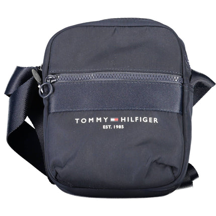 Blue Polyester Men Shoulder Bag