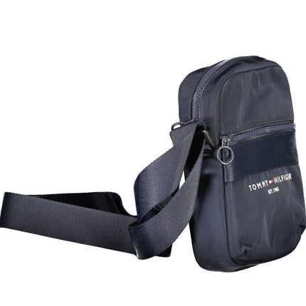 Blue Polyester Men Shoulder Bag